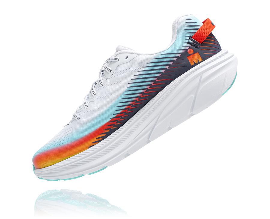 Hoka One One Ironman Rincon 2 Löparskor Dam - Vita/Blå - OPDEW-5381